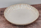 Sand Beige Scallop Edge Large Serving Bowl, 36cm