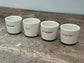 Set of 4 ‘what came first the chicken or the egg’ Egg Cups