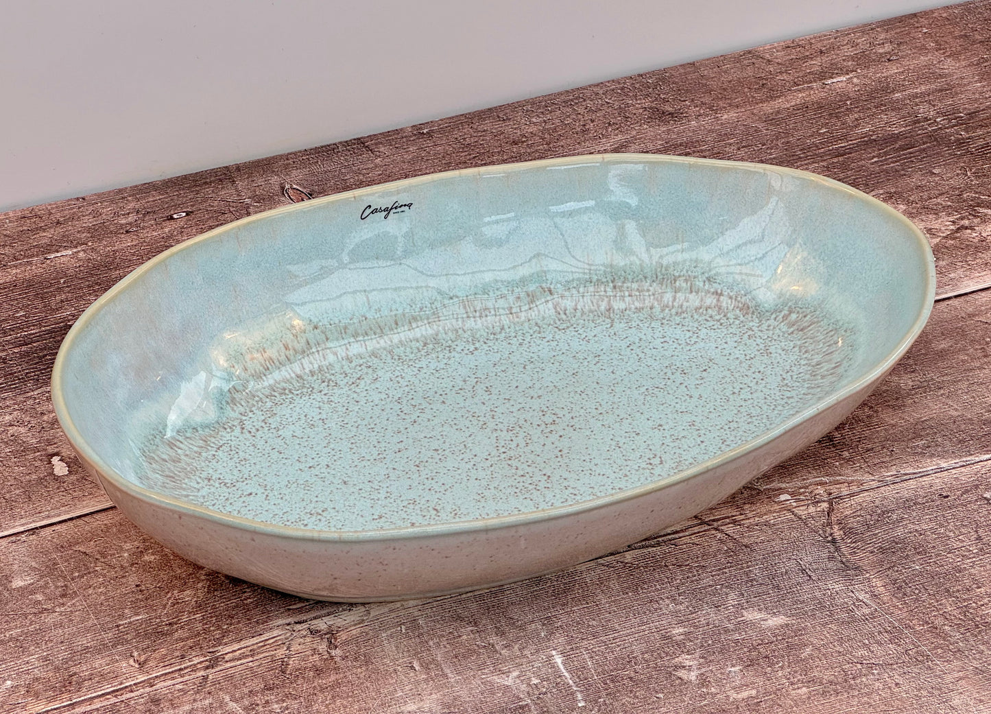 Sea Blue Oval Baking Dish, 36cm