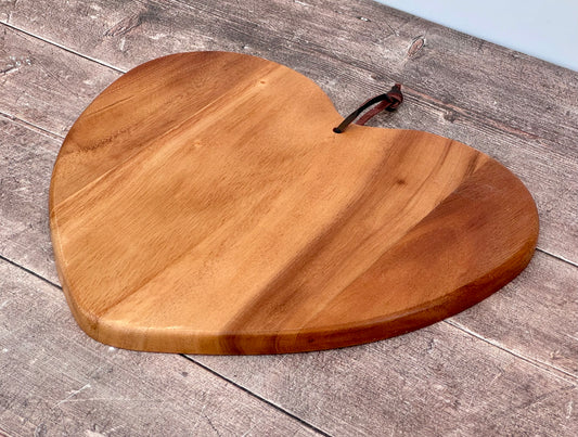 Heart Shaped Wood Serving/Cheese Board