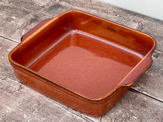 Caramel Brown Square Baking Dish, 23cm