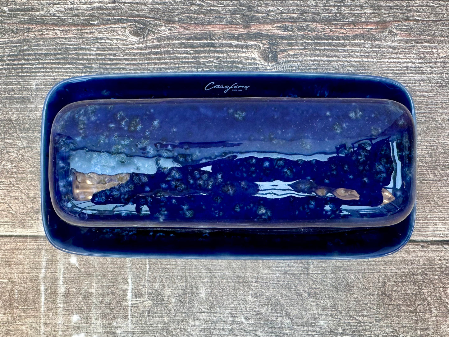 Blue Butter Dish