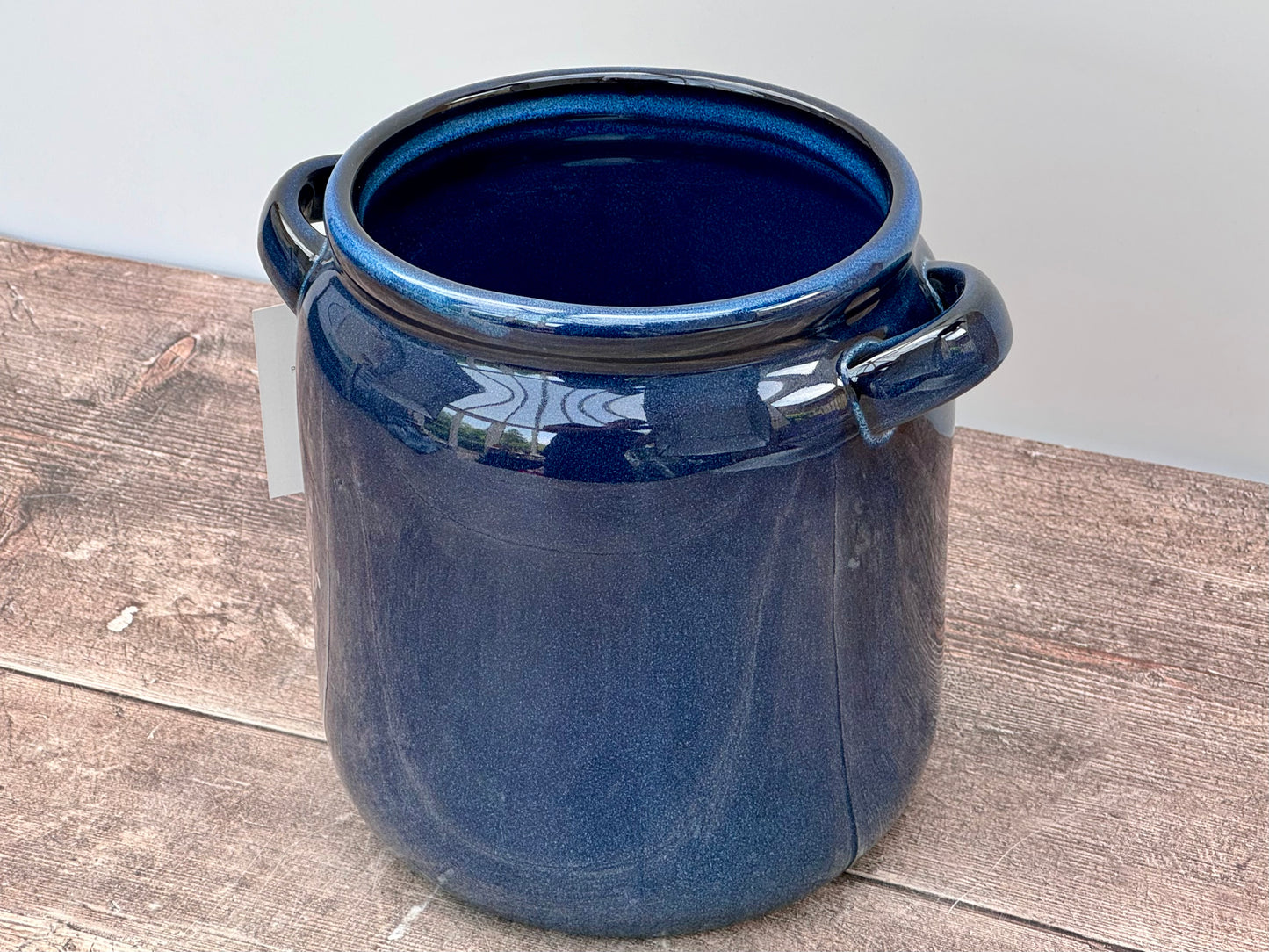 Blue Utensil Jar, 18cm