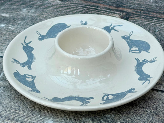Hare Patterned Egg Cup