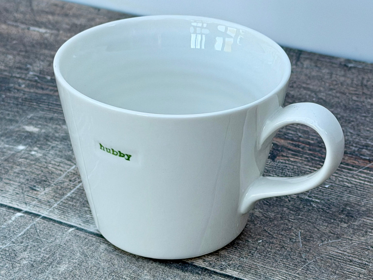 White ‘hubby’ Mug