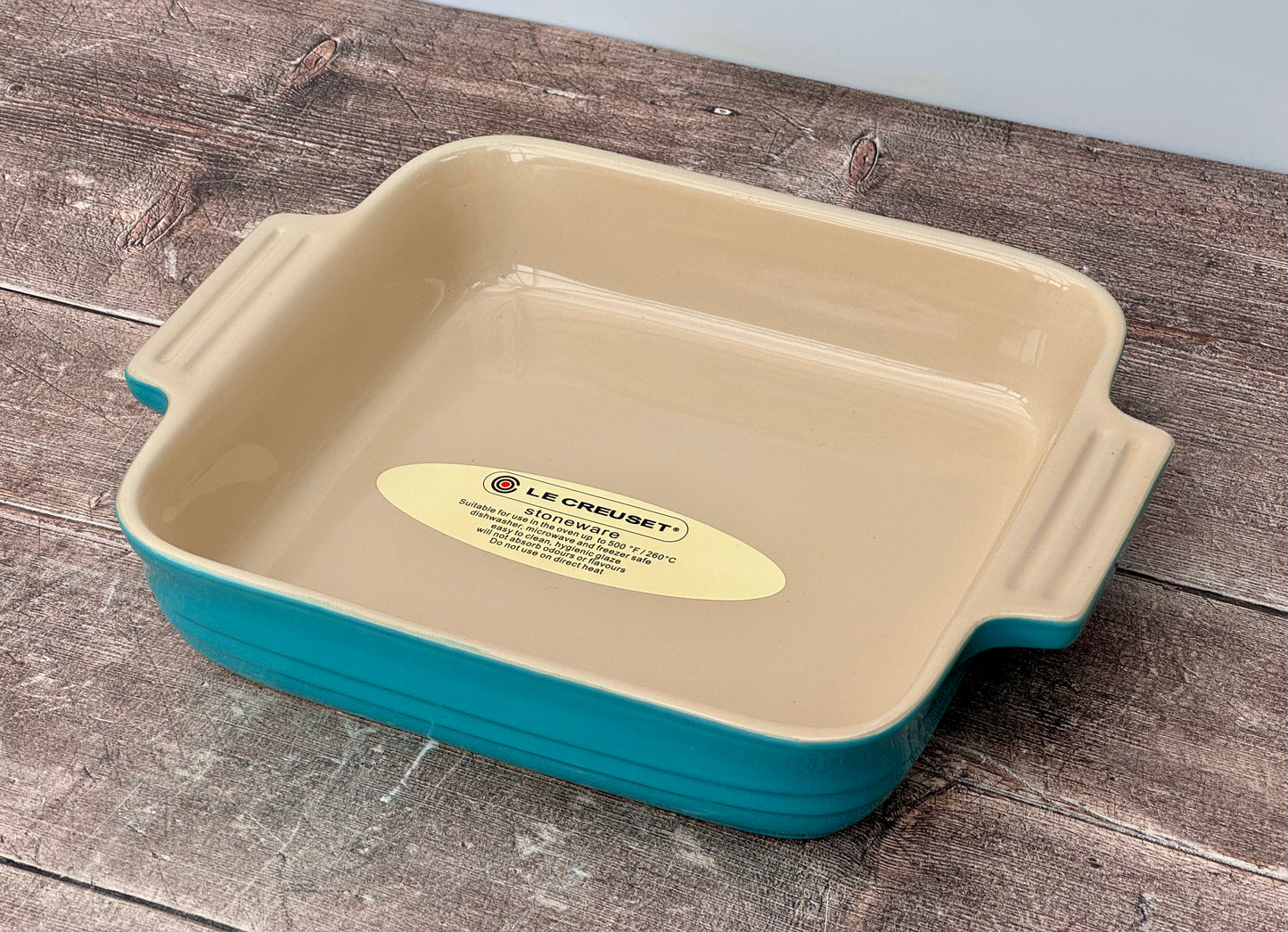 Le Creuset Turquoise Square Baking Dish, 23cm