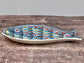 Multi-Coloured Patterned Fish Plate, 30cm