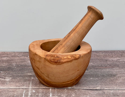 Olive Wood Pestle and Mortar