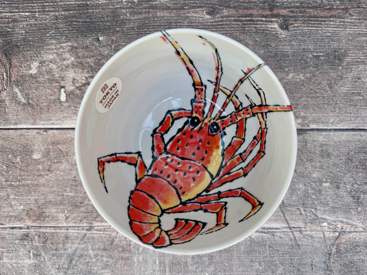 Tokyo Design Studio Red Lobster Patterned Serving Bowl, 15.5cm