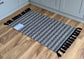 Black and White Patterned Rug, 69cm x 114cm