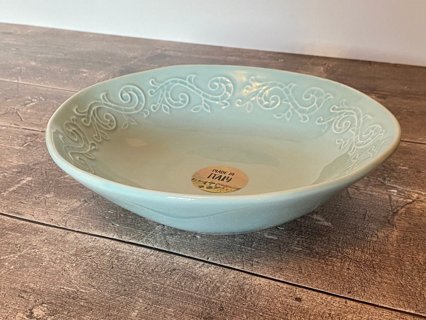 Light Blue Pasta/Serving Bowl, 23cm