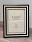 Natalini Black and White Band Photo Frame 5 x 7