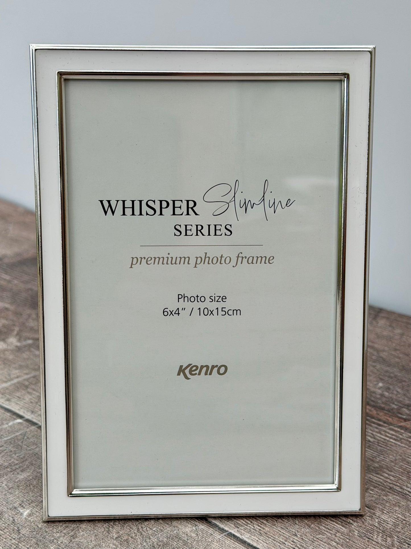 Slimline White Border Photo Frame, 4’ x 6’