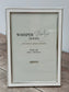Slimline White Border Photo Frame, 4’ x 6’