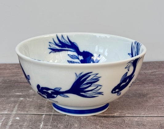 Japanese Koi Pattern Bowl, 16.5cm