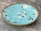 Tokyo Design Studio Turquoise Sakura / Cherry Blossom Flower Patterned Plate, 19.5cm