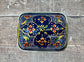 Handpainted Navy Patterned Butter Dish