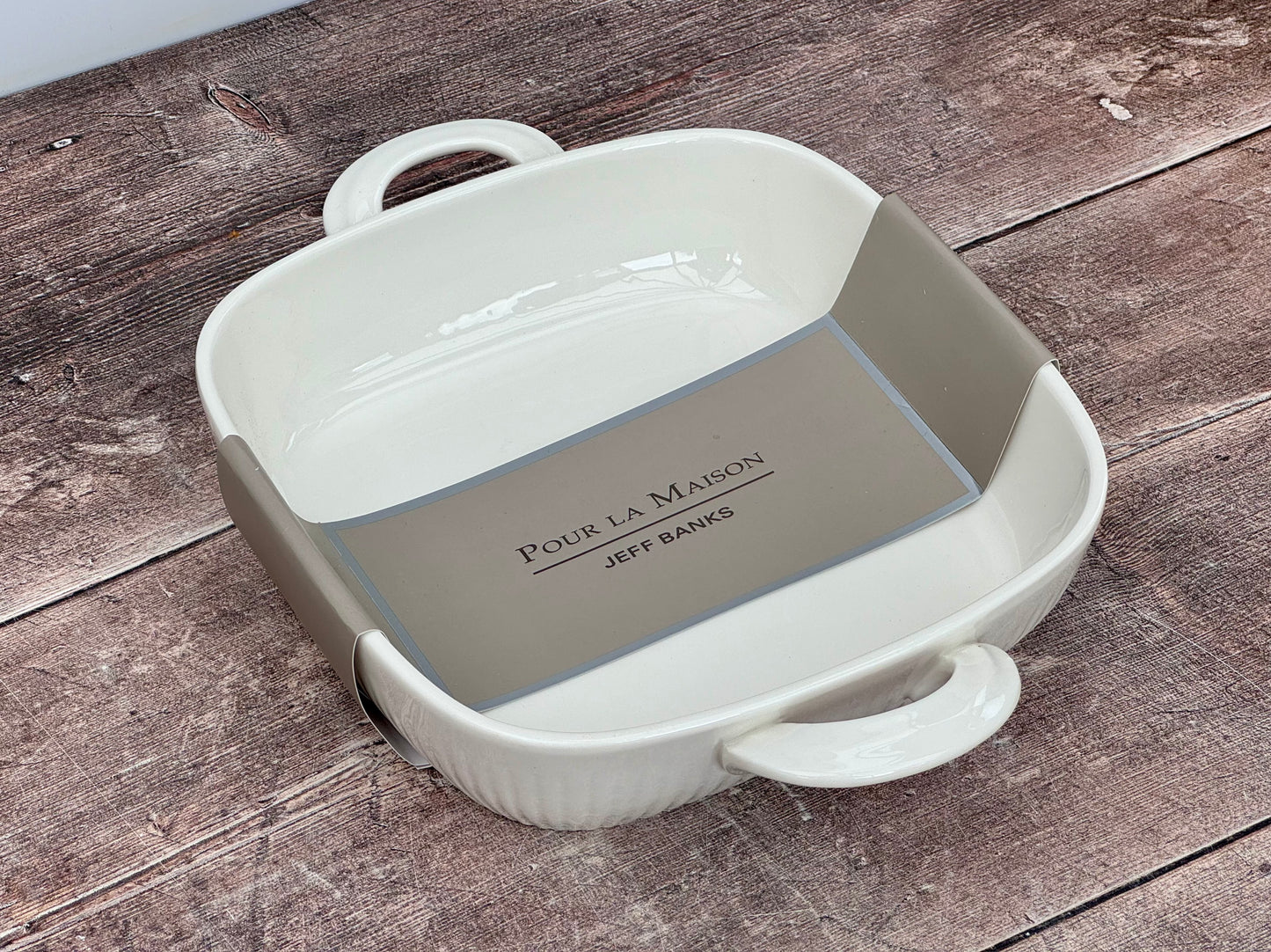 White Pour La Maison Square Baking Dish, 27.5cm