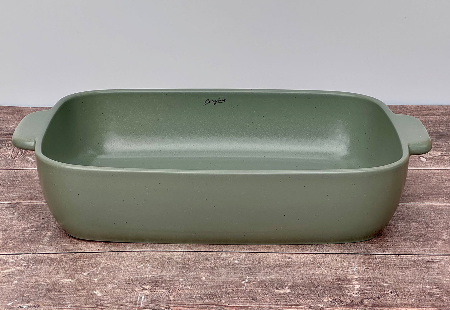 Green Rectangular Baking Dish with Handles, 41cm