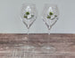 Pair of Perrier-Jouet Green Flower Champagne Glasses, 28.5cl