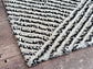 Black and White Diagonal Pattern Bath Mat