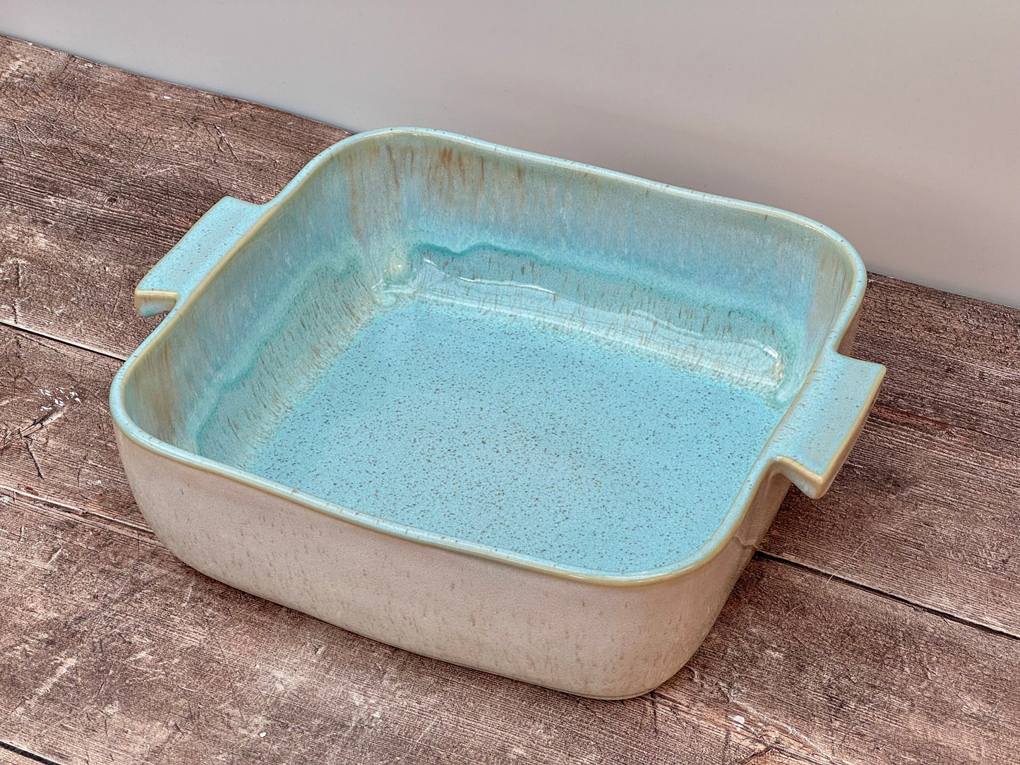 Sea Blue Square Baking Dish, 32cm