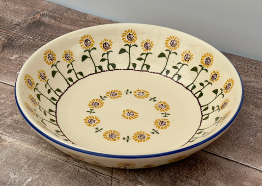 Sunflower Patterned Serving Bowl, 28cm