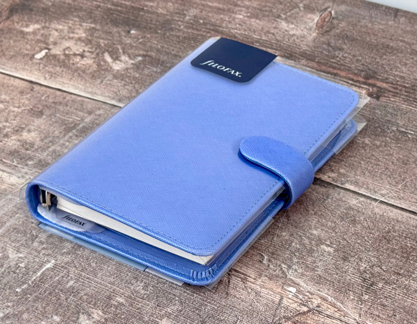 Blue Saffiano Filofax Compact Organiser