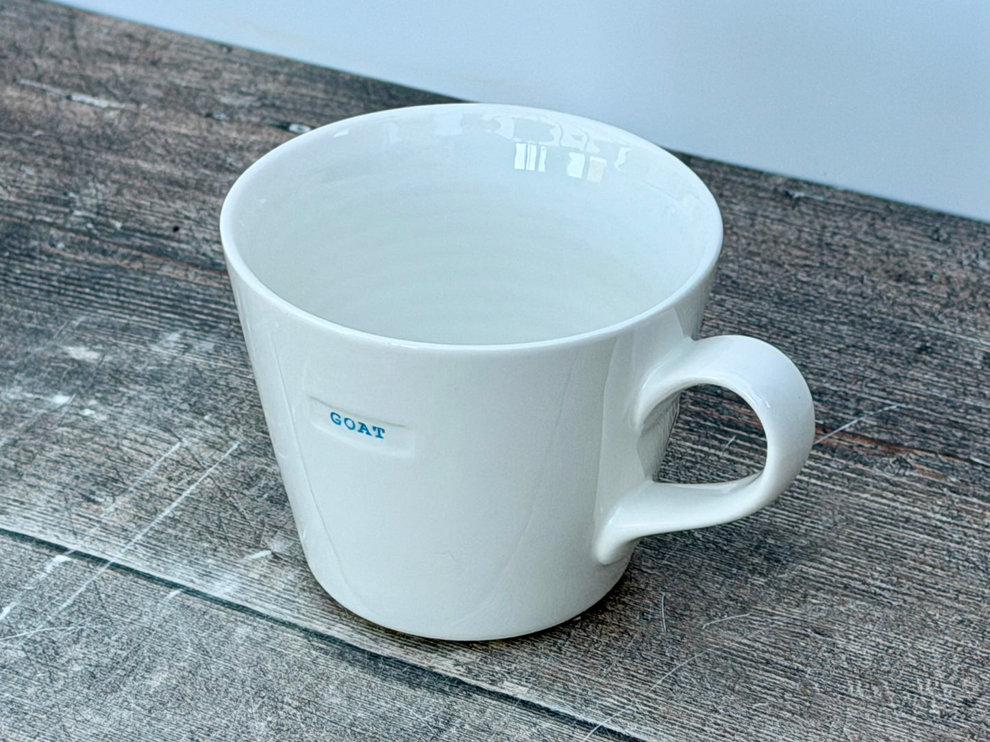 White ‘GOAT’ Mug