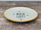 Bee Happy Patterned Plate, 20cm