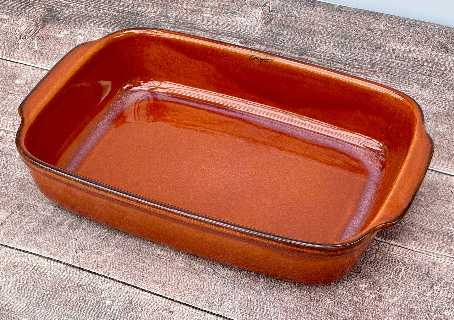 Caramel Brown Rectangular Baking Dish, 33.5cm