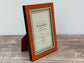 Natalini Orange with Chequered Border Photo Frame 4 x 6