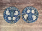Set of 2 William Morris Blue Pimpernel Trivets, 16cm