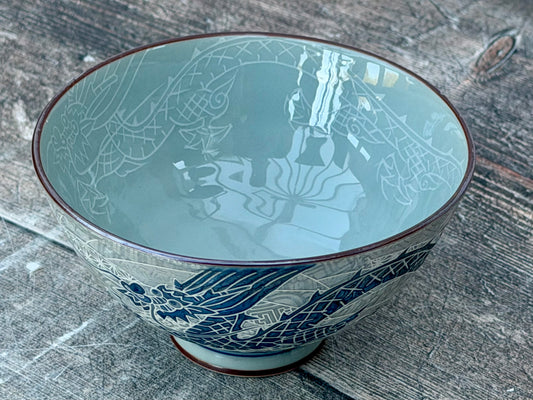 Tokyo Design Studio Silver Dragon Patterned Small Bowl, 11cm