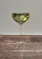 1 Tropical Leaf Champagne/Cocktail Saucer Glass