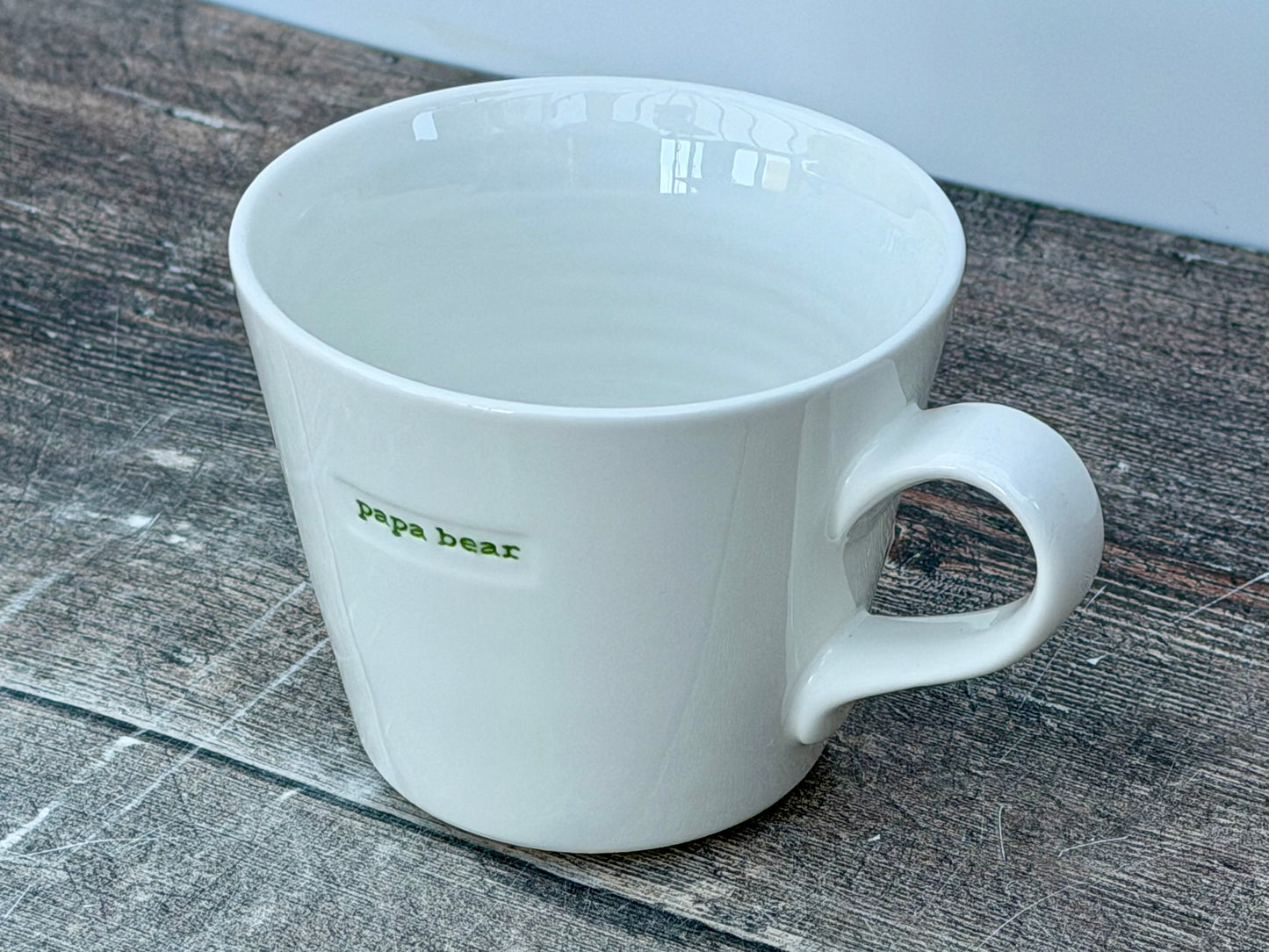White ‘papa bear’ Mug