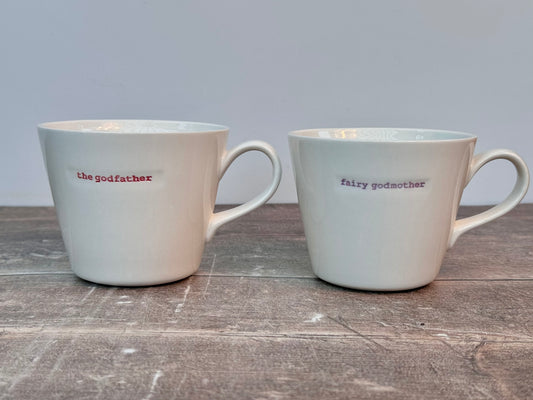 White ‘the godfather’ and ‘fairy godmother’ Mugs