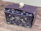William Morris Blue Strawberry Thief Patterned Butter Dish