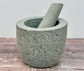 Grey Granite Mortar and Pestle