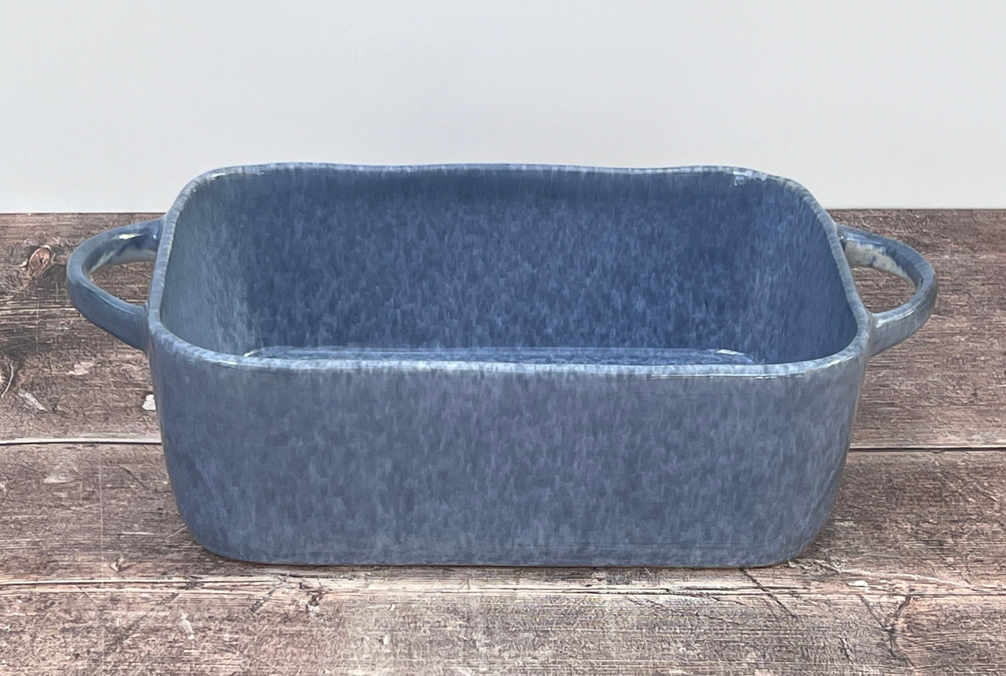 Hairy Bikers Blue Reactive Glaze Rectangular Deep Baking Dish, 32.5cm