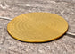 Set of 4 Gold Tone Hammered Coasters