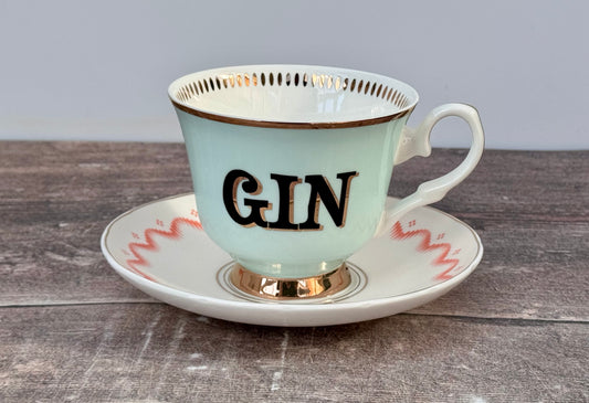 Yvonne Ellen Gin Tea Cup and Saucer