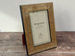 Natalini Light Brown Stripe Effect Border Photo Frame 4 x 6