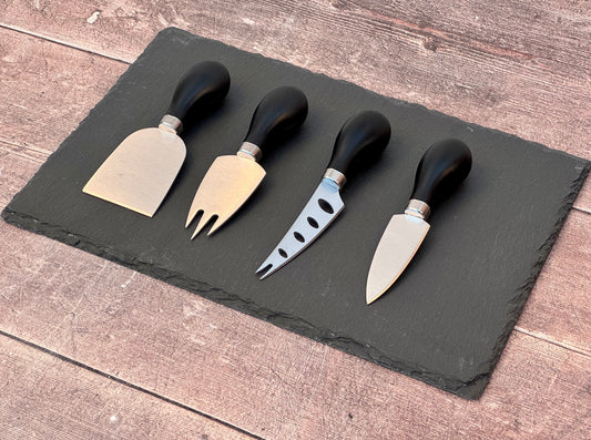 Taylor’s Eye Witness Slate Cheese Board and 4 Cheese Knife Set