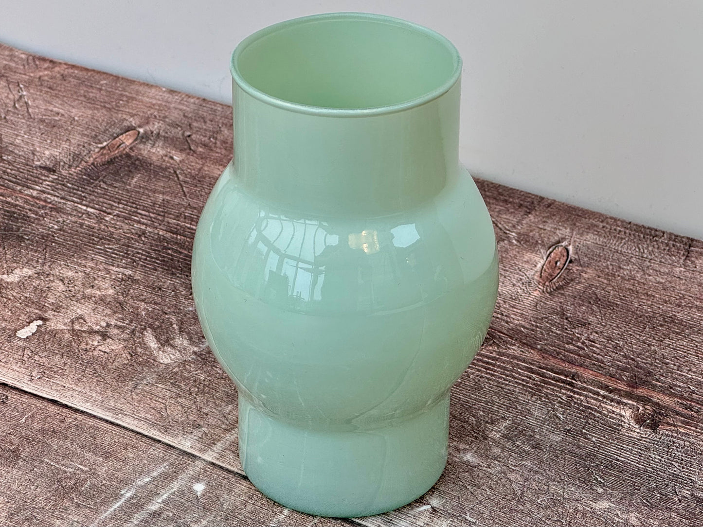 Turquoise Recycled Glass Small Vase, 14.5cm