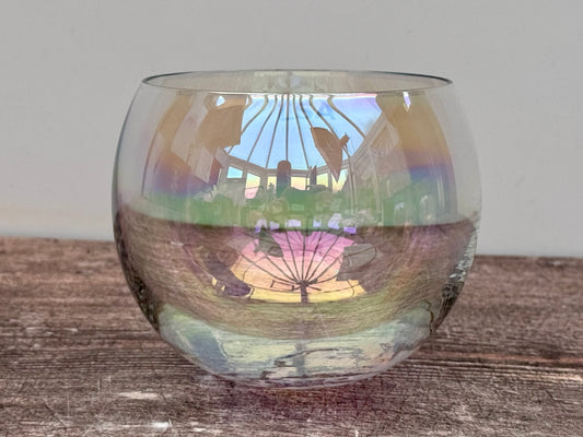 LSA Set of 4 Bubble Pearl Lustre Rocking Tumblers