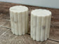 White Marble Salt and Pepper Shakers