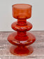 Red Recycled Glass Tea light Holder