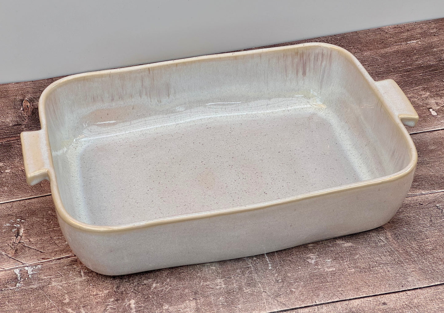 Sand Beige Rectangular Baking Dish, 40cm