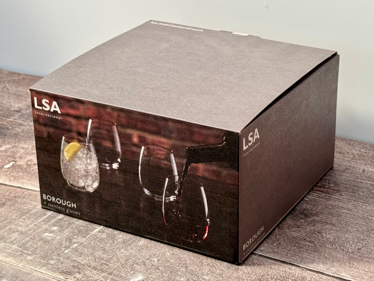 LSA Borough Set of 4 Stemless Tumblers